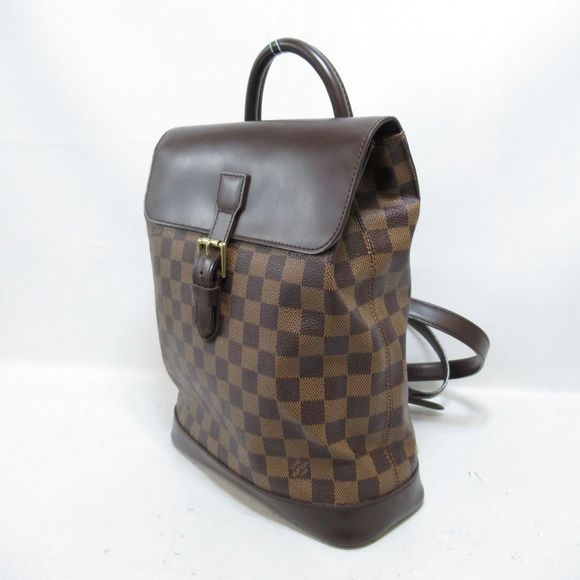 Louis Vuitton Soho Rucksack Backpack PVC Coated Canvas Damier Brown - Picture 3 of 5